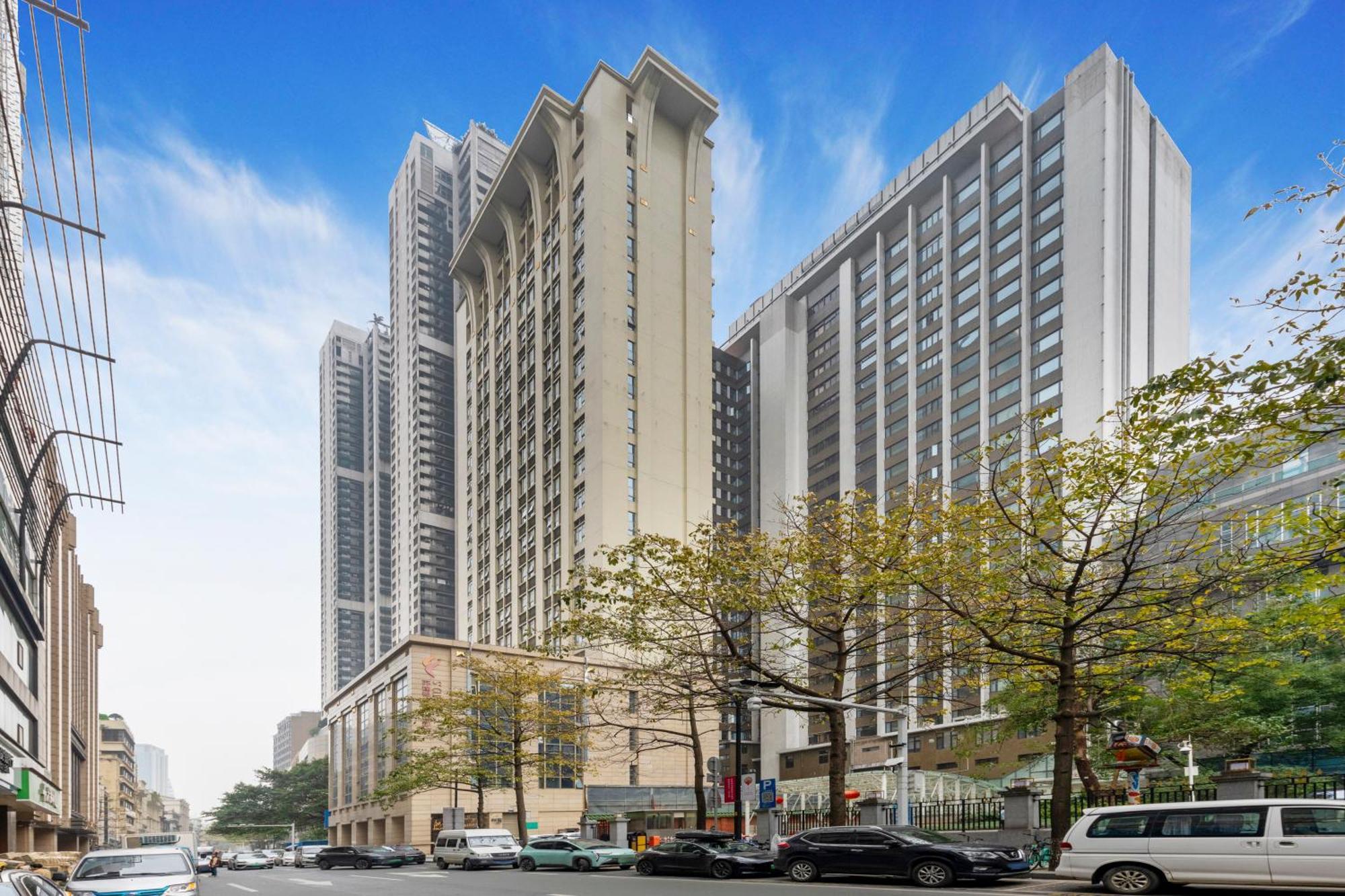 Waifiden Duplex Hotel Apartment Zhongyong Jinyu Branch-Free Shuttle Bus During The Canton Fair エクステリア 写真