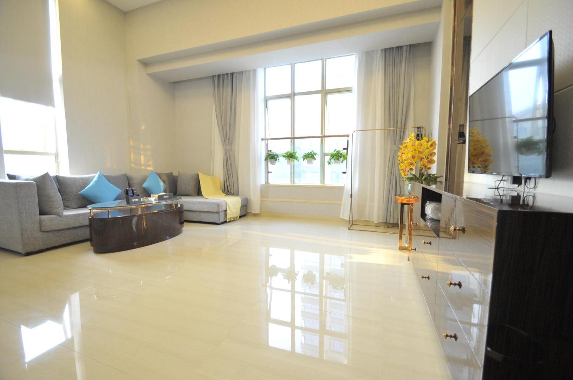 Waifiden Duplex Hotel Apartment Zhongyong Jinyu Branch-Free Shuttle Bus During The Canton Fair エクステリア 写真