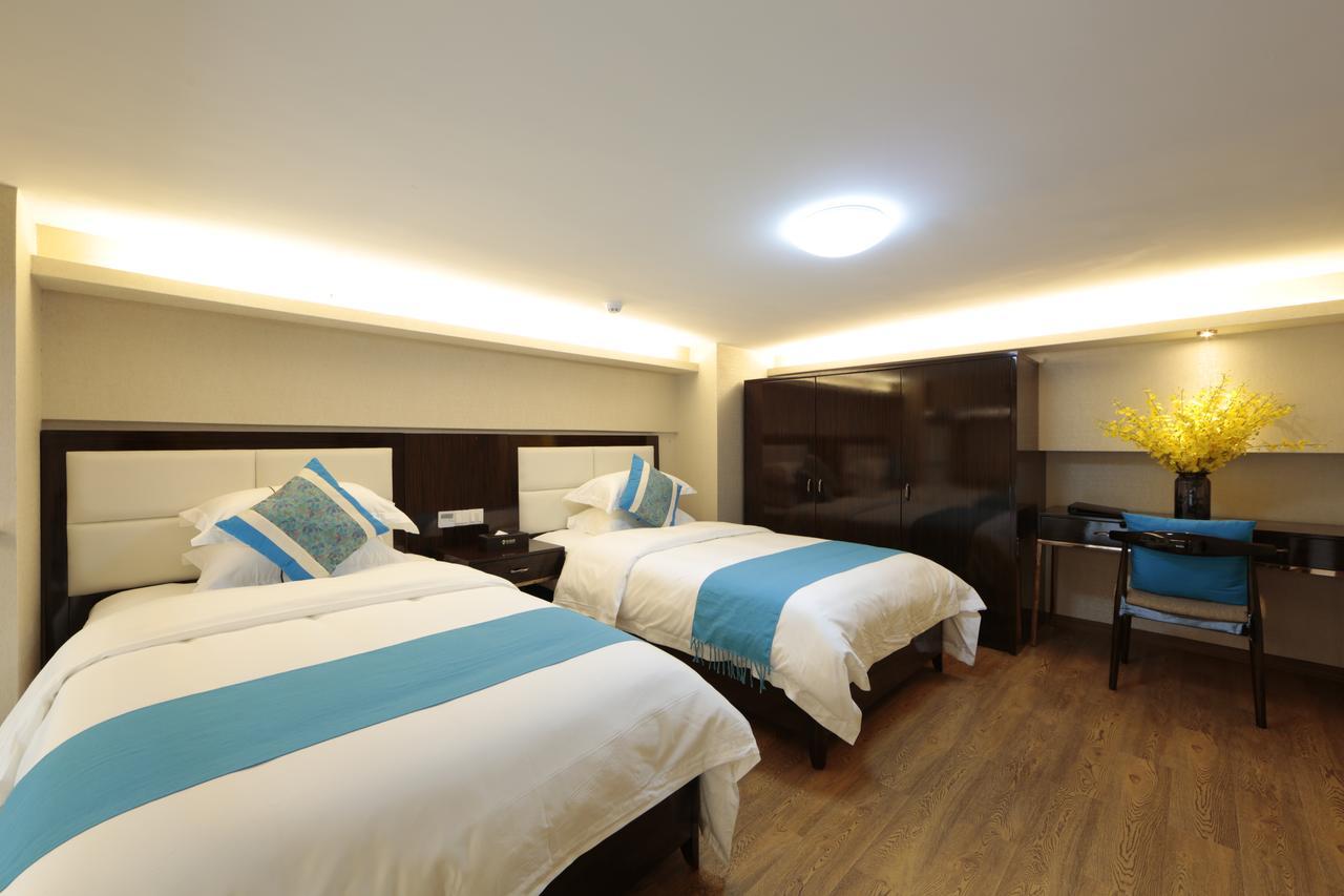 Waifiden Duplex Hotel Apartment Zhongyong Jinyu Branch-Free Shuttle Bus During The Canton Fair エクステリア 写真